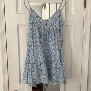 Target Wild Fable blue sun dress with flowers, size small, perfect condition